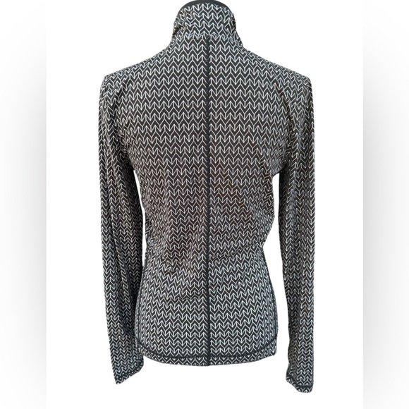 NILS Half-Zip Base Layer Ling Sleeve white Black Pattern Size XS - Picture 2 of 7